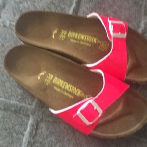 Neon pink Birkenstock’s